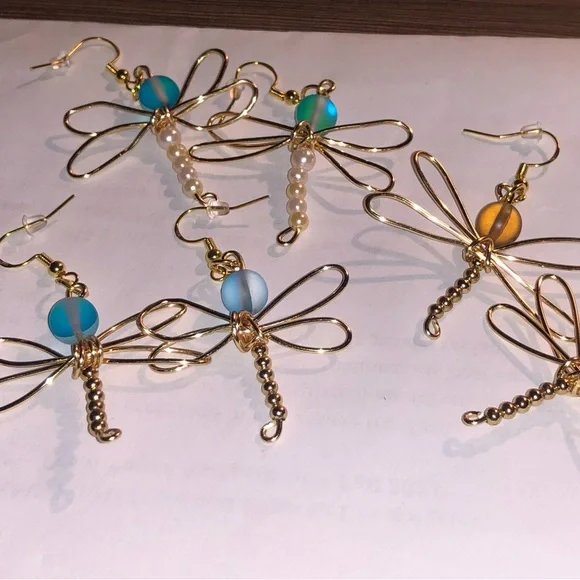 Dragonfly earrings!! - Picture 3 of 3